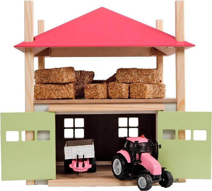 Immagine prodotto Kids Globe Farming Fienile in legno con deposito 1:32 - Rosa