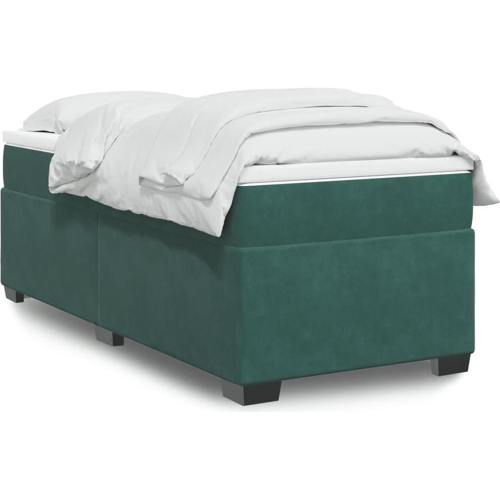 VidaXL, Bett, Bo x springbett mit Matratze 120 x 200 cm Samt (120 x 200 cm)