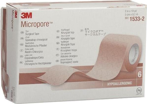 Produktbild 3M MICROPORE WEI 9.10MX5.00CM (6x)