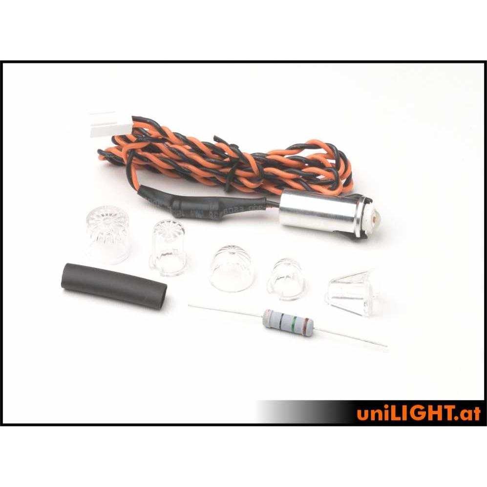 Unilight Flash a spillo da 10 mm, 4w bianco