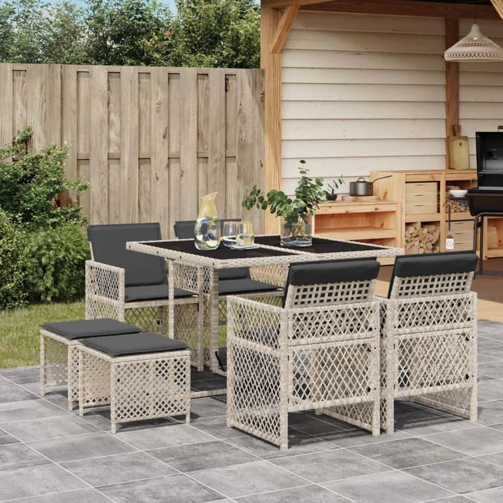 Produktbild vidaXL Garten Essgruppe (110 x 106 x 73 cm)