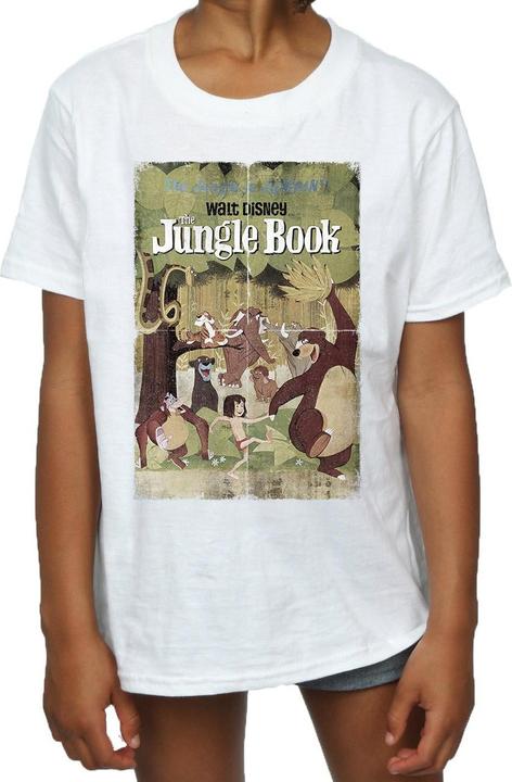 Produktbild Disney The Jungle Book Retro Poster TShirt Mädchen (152, 158)