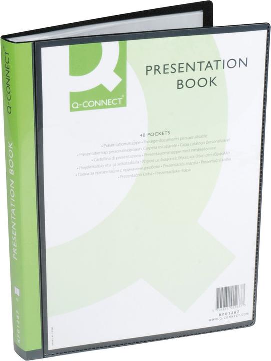 Produktbild Q-Connect Sichtbuch mit transparenter Sichttasche (A4, 1x)