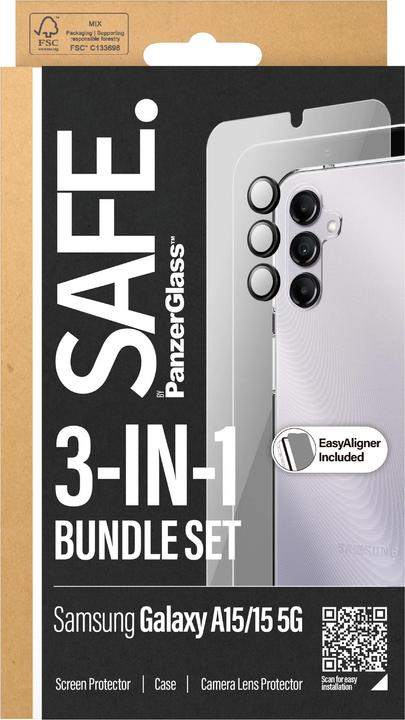 Productafbeelding Safe Rand tot rand glas + behuizing (1 Stuk, Samsung Galaxy A14 5G)