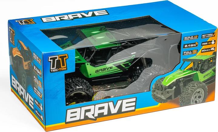 Immagine prodotto Tec-Toy Brave R/C 1:12, 2,4GHz, 7,4V 500mAh Li-Ion, green