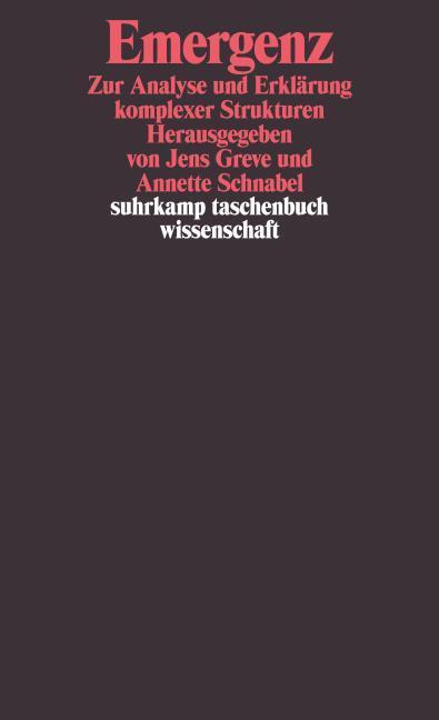 Produktbild Emergenz (Deutsch, Annette Schnabel, Jens Greve, 2011)