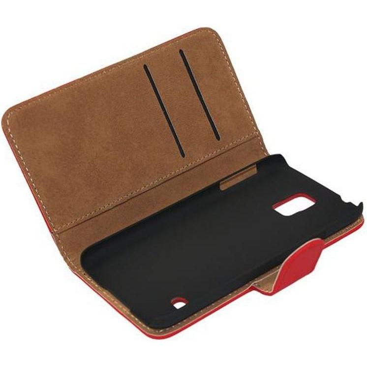 König Design Schutzhülle Handytasche (Flip Quer) für Handy Samsung Galaxy S4 i9500 Rot (Samsung Galaxy S4), Smartphone H...