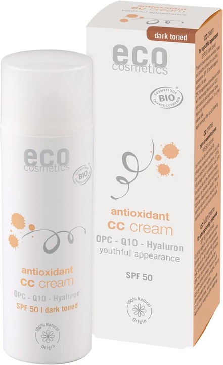 Produktbild Eco Cosmetics CC Creme getönt dunkel LSF 50, 50 ml