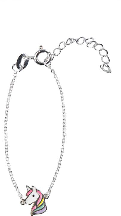 Immagine prodotto Martina Schmuckdesign Magisches Pony Armband (16 cm, Argento sterling (925), Smalto colori dell'arcobaleno)