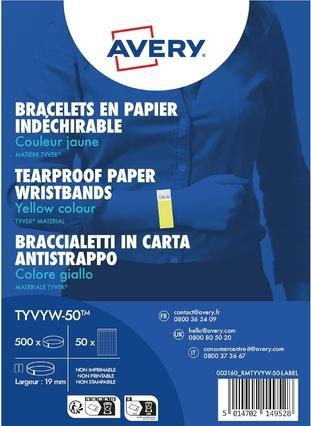 Actual product image Avery Admission tapes