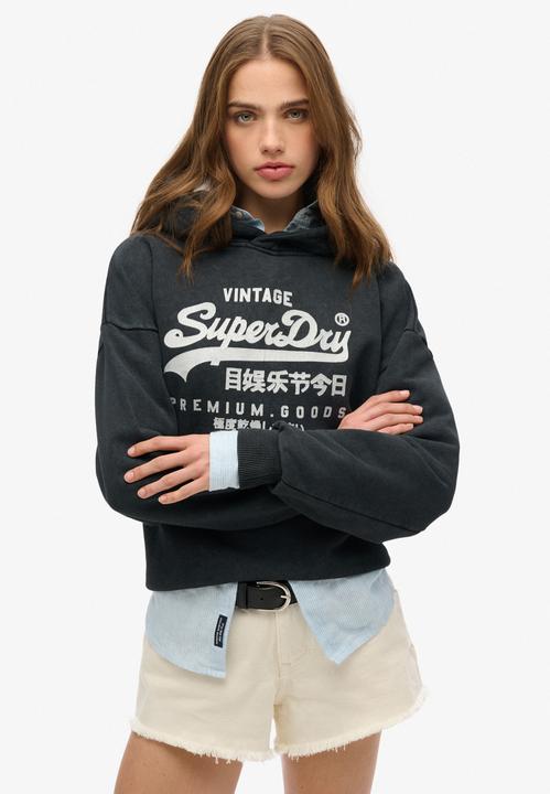 Produktbild Superdry Lässiges Vintage Hoodie mit Metallic-Logo (XL)