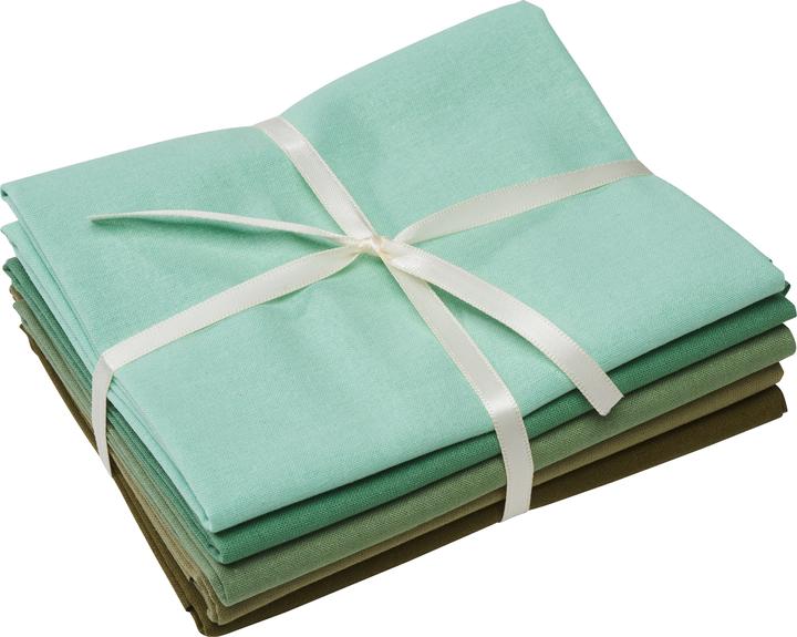 Image du produit Stafil Paquet de tissu Patchy Uni "vert olive", 5 pièces découpées à 45 x 55cm