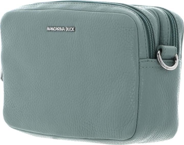 Actual product image Mandarina Duck Mellow Leren Small Square Medium Shoulder Strap with Adjustable Belt and Double Zipper Compartment