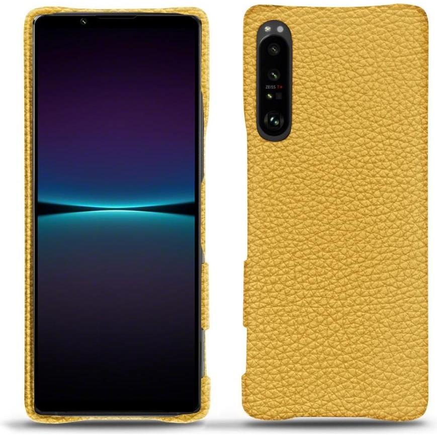 Noreve Lederschutzhülle (Sony Xperia 1 IV), Smartphone Hülle, Orange