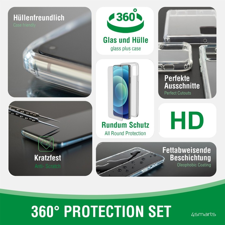 Actual product image 4smarts 360° Starter Set X-Pro (Apple iPhone 8, Apple iPhone 7, Apple iPhone SE (2nd Gen), Apple iPhone SE (3rd Gen), Apple iPhone 6)