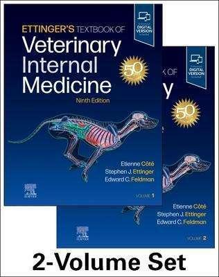 Actual product image Ettinger's Textbook of Veterinary Internal Medicine (English, Edward C. Feldman, Etienne Cote, Stephen J. Ettinger, 2024)