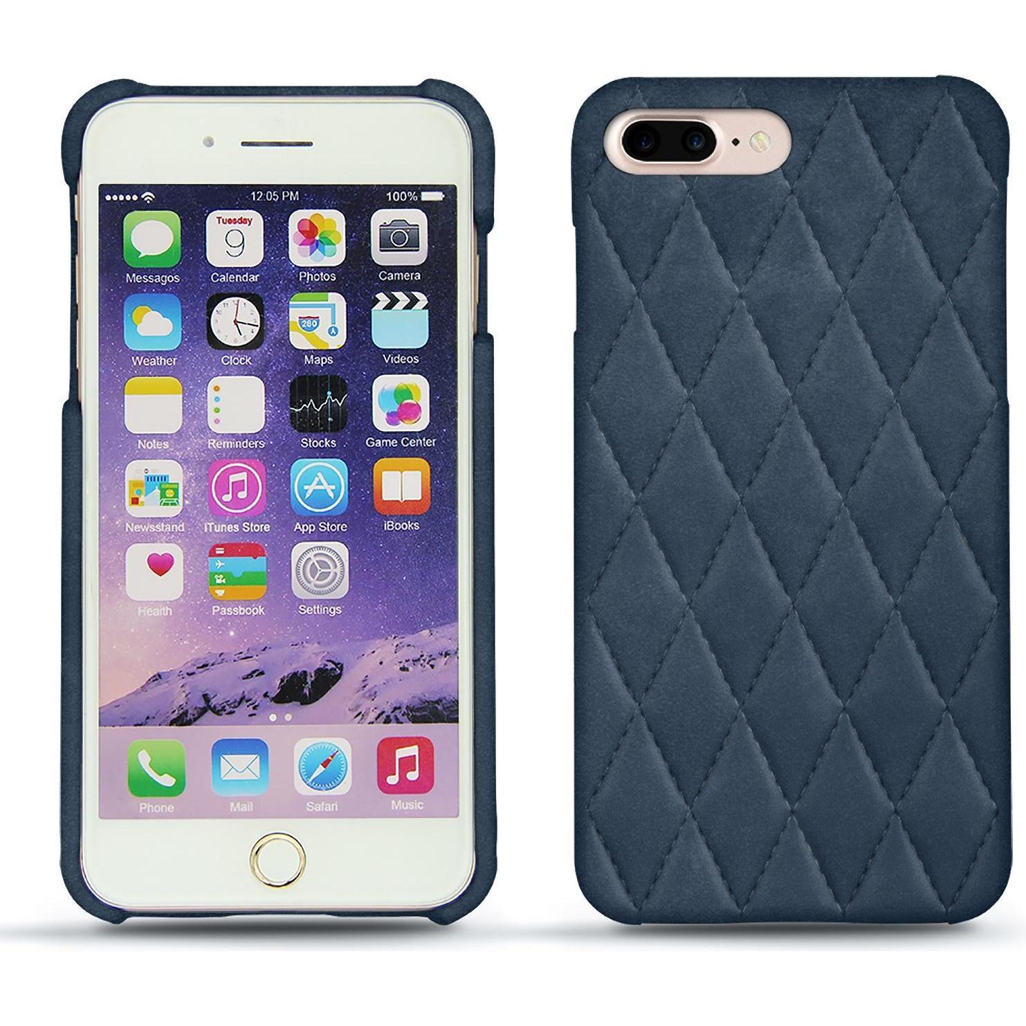 Noreve Lederschutzhülle (Apple iPhone 7 Plus), Smartphone Hülle, Blau