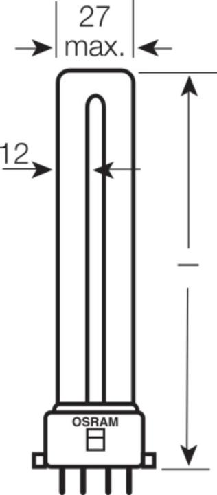 Produktbild Osram Dulux (2G7, 9 W, 600 lm, 1 x, G)