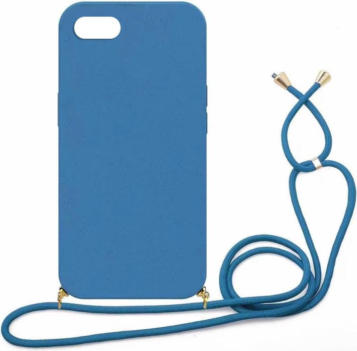 mobileup Eco Case with Lanyard for iPhone 7 / 8 / SE (2020) / SE (2022) - Navy Blue (Apple iPhone 7)