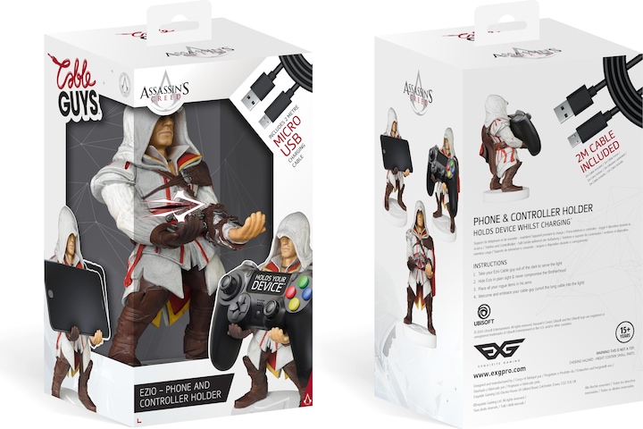 Immagine prodotto Exquisite Gaming Assassin's Creed: Ezio Cable Guy (Xbox One S, Xbox One X, iOS, PS4, Android)
