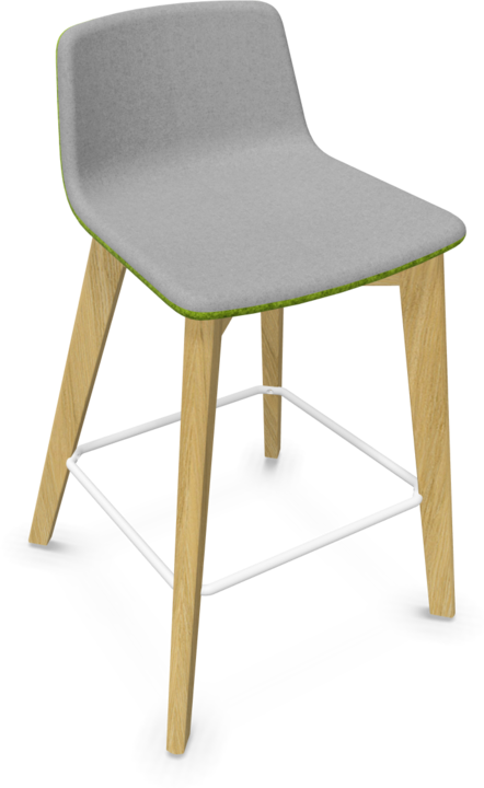 Grey, Light green melange, White, Ash natural light grey stained