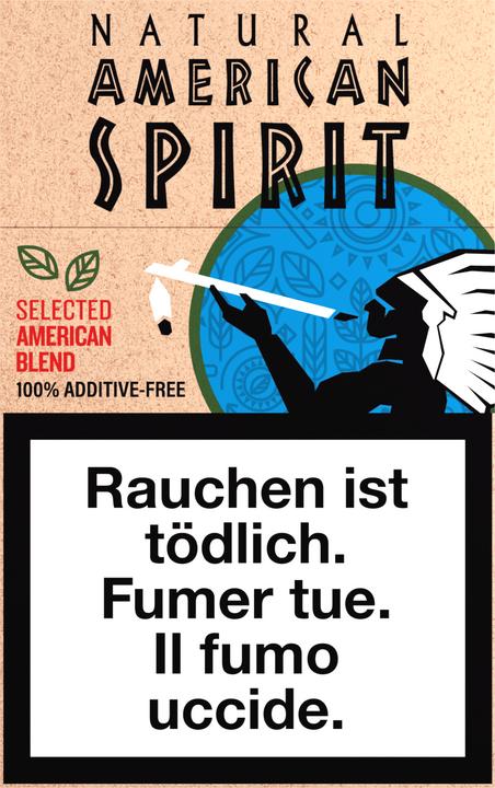 Actual product image Natural American Spirit American Blend Blue Box (10 pcs.)