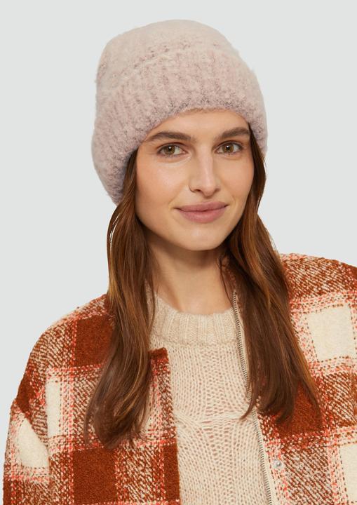 Image du produit s.Oliver Mütze Weiche Beanie mit Strickmuster