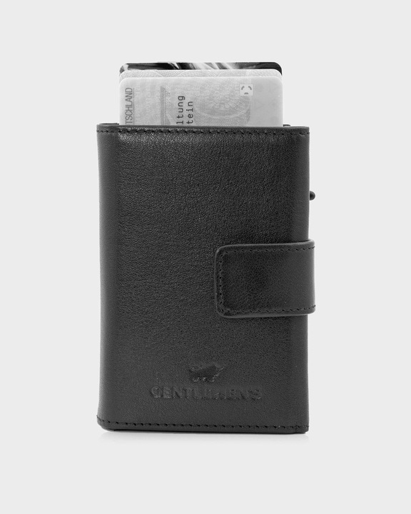 Produktbild Braun Büffel Slim Wallet x Gentlemens mit Druckknopf