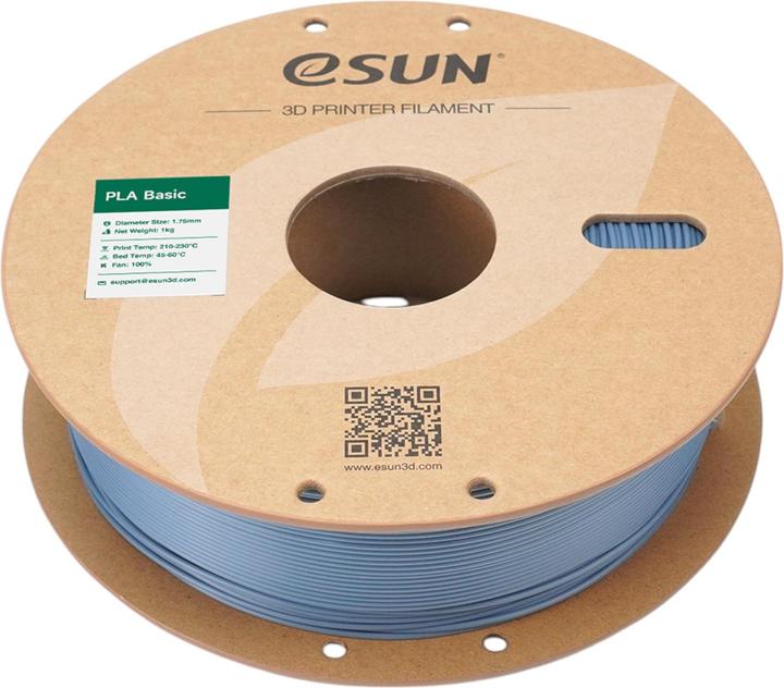 Produktbild eSUN PLA BASIC 1,75mm LIGHT GREY 1kg (PLA, 1.75 mm, 1000 g, Grau)