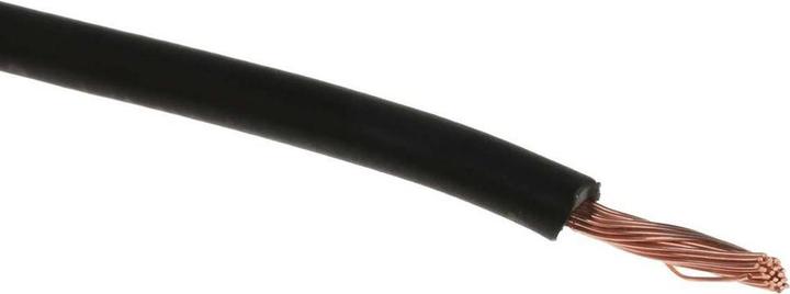 Actual product image RS PRO 2491B 1.0mm black LSHF equipment wire (100 m)