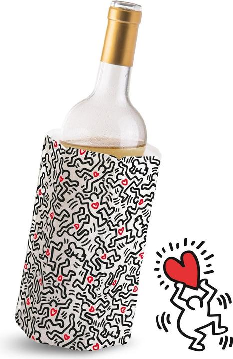 Actual product image Vacu Vin Weinkühler Kühlmanschette Keith Haring Mehrfarbig