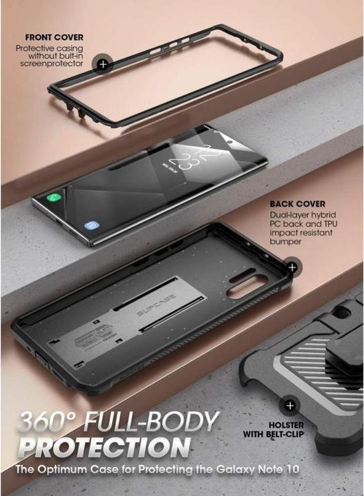 Actual product image Supcase Armored Case Unicorn Beetle Pro for Galaxy Note 10 Plus Black Universal (Samsung Galaxy Note 10 5G, Samsung Galaxy Note 10 Plus)