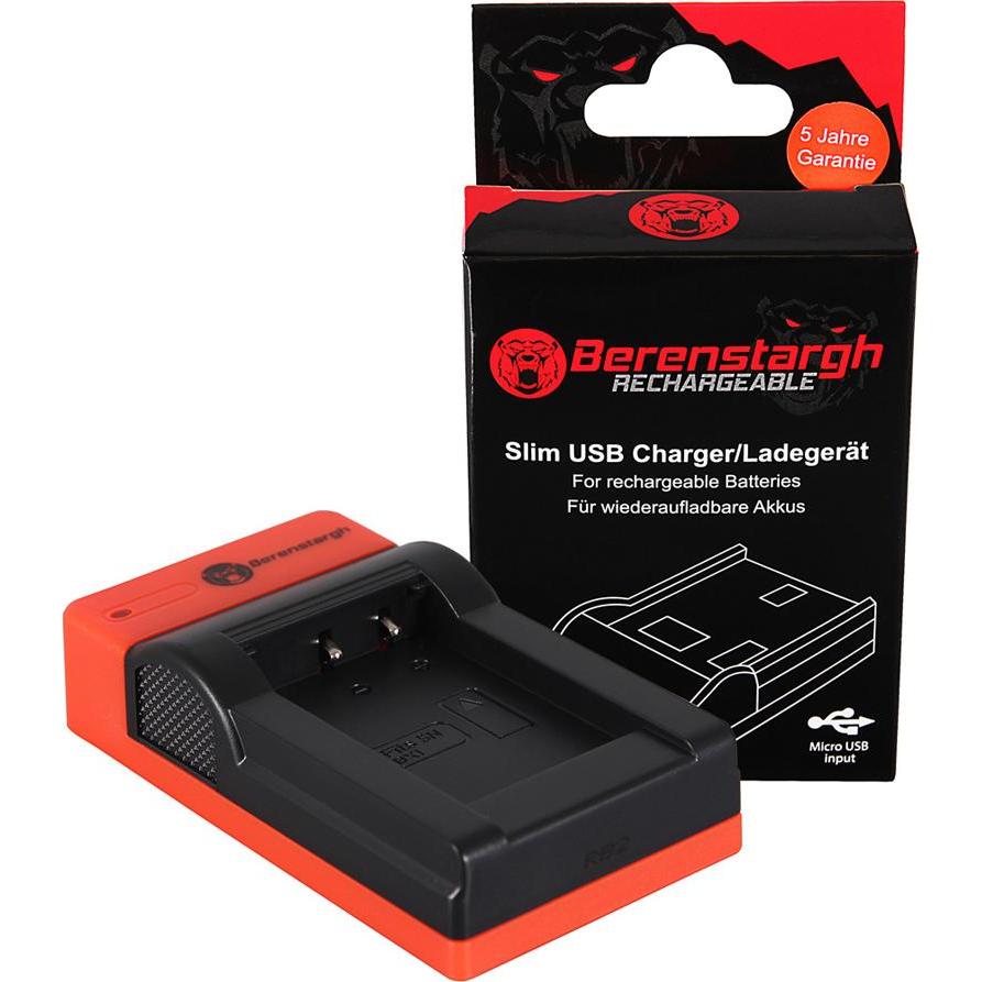 Berenstargh Slim Micro-USB Ladegerät f. Sony NP-BX1 BX BX1 NP-BX1 Cybershot DSC HX300 DSC HX50V DSC (Caricabatterie per fotocamere), Alimentatore foto