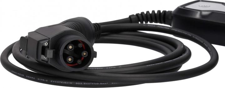 Actual product image Deltaco Electric car charging cable Schuko - Type 1, 1 phase, 3.6KW, 5m, black (3.60 kW, 16 A, 6 m)