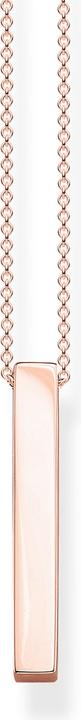 Thomas Sabo Kette Roségoldener Quader (750 Roségold Vergoldung, 925 Sterlingsilber, 40 - 45 cm)