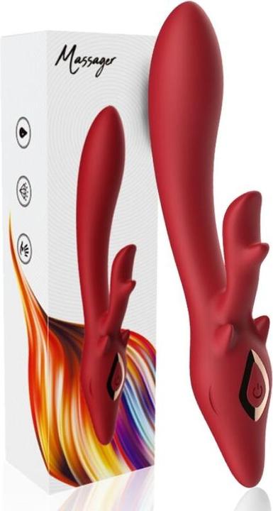 Produktbild Armony Elch Vibrator Kaninchen Gebogen Rot