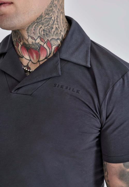 Actual product image Siksilk T-Shirt Smart Revere Polo - Muscle Fit (XS)
