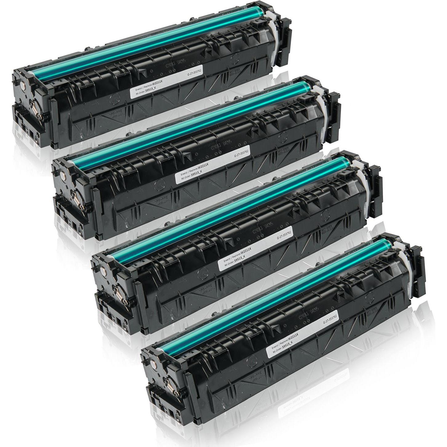 Inkadoo, Toner, Multipack kompatibel zu HP W2210X / 207X enthält 1xBK, 1xC, 1xM, 1xY (M, BK, C, Y)