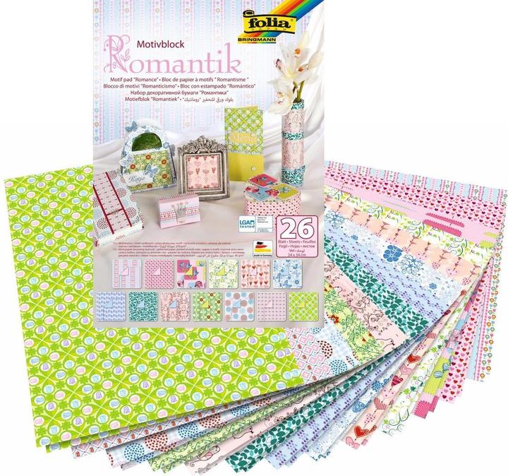 Produktbild Folia Motivblock Romantik (A4)