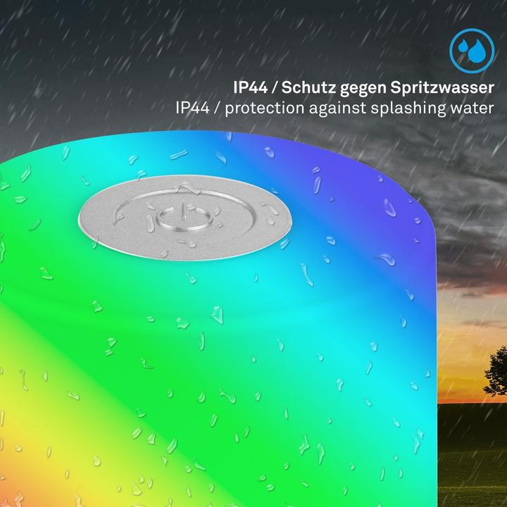 Image du produit Briloner Akku RGB LED Lampe de table, chrome mat, 1xLED/1,5W (100 lm)