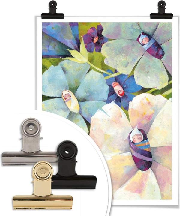 Image du produit Trenddeko Blanz - Bébés fleurs (40 x 50 cm)