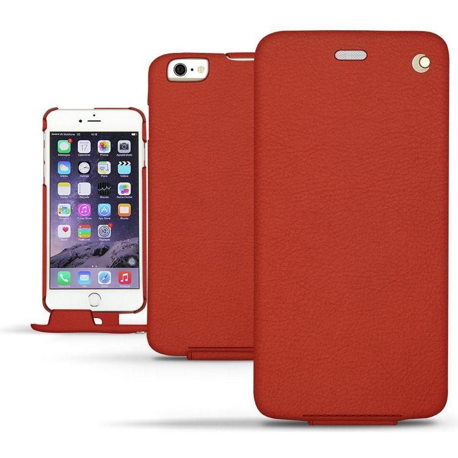 Noreve Lederschutzhülle vertikal (Apple iPhone 6s), Smartphone Hülle, Orange