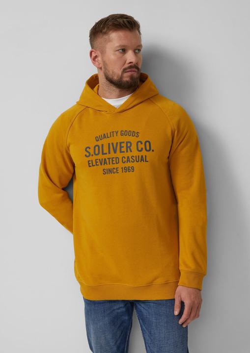 Produktbild s.Oliver Sweatshirt Kapuzenpullover mit Raglanärmeln und Frontprint (XXL)