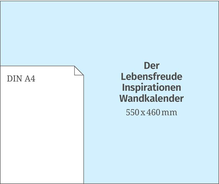 Actual product image Wolf:Der Lebensfreude-Inspirationen-Kal (55 x 46 cm, Hardcover, German)