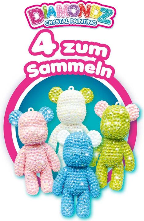 Actual product image Craze DIAMONDZ teddy bear key ring