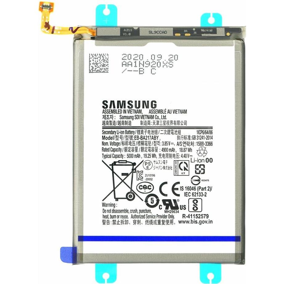 Samsung Battery EB-BA217ABY 5000mAh for A047F / A125 / A127 / A135 / A137 / A217 Galaxy A04s/ A12 /, Smartphone Akku