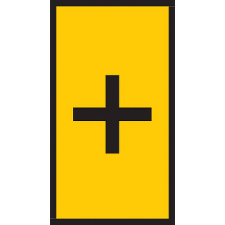 Actual product image HellermannTyton 592-11070 CWMS-+-260-YE-260-YE Cable label