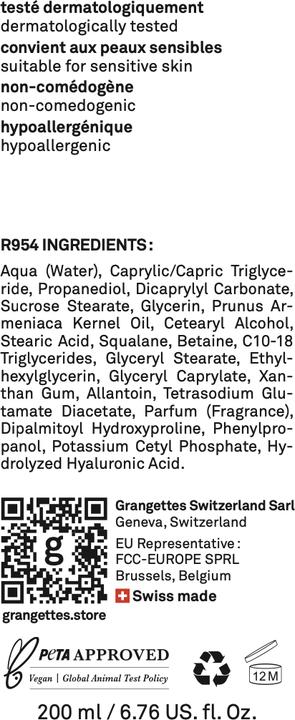 Immagine prodotto Grangettes latte corpo rigenerante (Crema corpo, 200 ml)