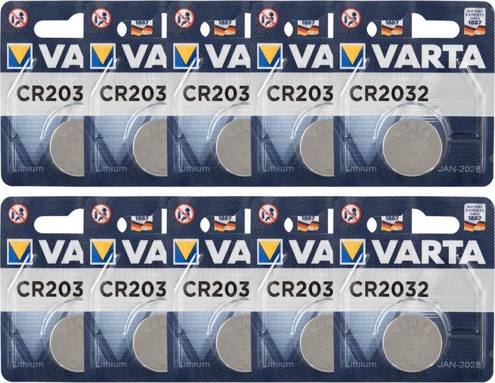 Actual product image Varta CR2032 (10 pcs., CR2032, 230 mAh)