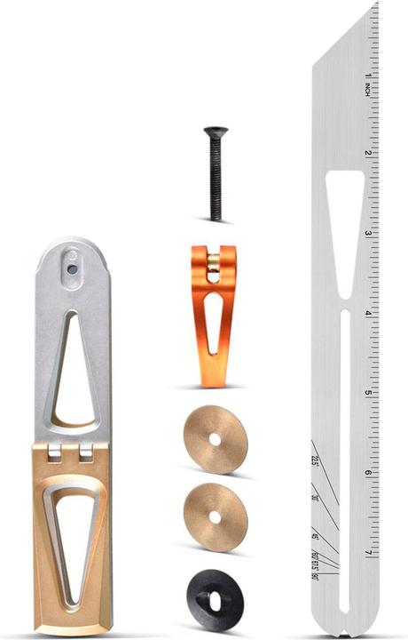 Produktbild Stahlwerk Schmiege mit Anschlag Winkelschmiege Kombiwinkel Multifunktionswinkel